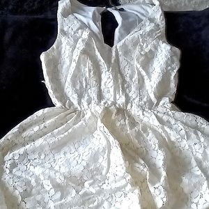 Off white laced dress